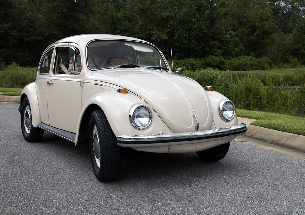 Classic 1968 VW Beetle restored in original Kansas beige