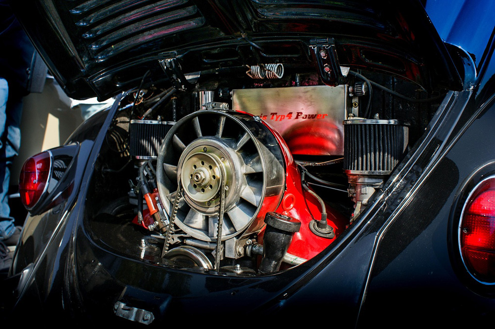 Turbo charged air-cooled VW engine